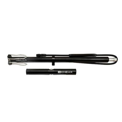 Pompe à Pied Travel Kheax Thracios Noir avec Manomètre 200 PSI/13.80Bar
