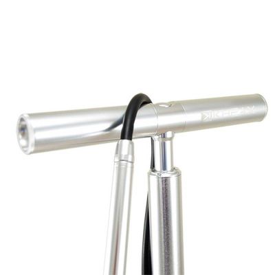 Pompe à Pied Travel Kheax Thracios Argent avec Manomètre 200 PSI/13.80Bar