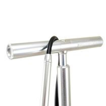 Pompe à Pied Travel Kheax Thracios Argent avec Manomètre 200 PSI/13.80Bar