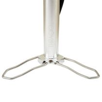Pompe à Pied Travel Kheax Thracios Argent avec Manomètre 200 PSI/13.80Bar