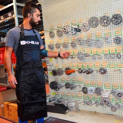 Tablier Atelier Kheax Multi-Poches Noir Taille Unique 100% Polyester