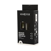 Kit Réparation Tubeless Kheax Alu Noir Embout CO2 + Cartouche CO2 12gr