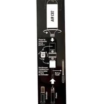 Kit Réparation Tubeless Kheax Alu Noir Embout CO2 + Cartouche CO2 12gr