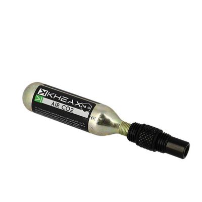 Kit Réparation Tubeless Kheax Alu Noir Embout CO2 + Cartouche CO2 16gr