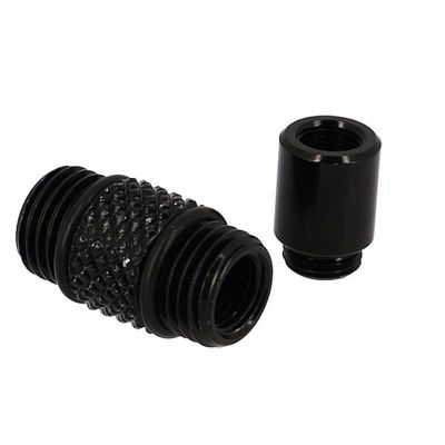 Kit Réparation Tubeless Kheax Alu Noir Embout CO2 + Cartouche CO2 16gr