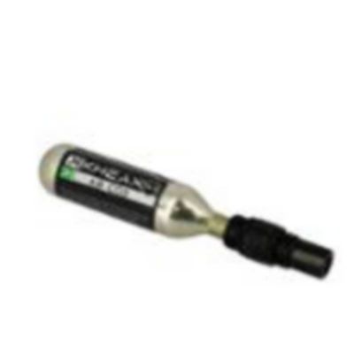 Kit Réparation Tubeless Kheax Alu Noir Embout CO2 + Cartouche CO2 16gr