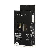 Kit Réparation Tubeless Kheax Alu Argent Embout CO2 + Cartouche CO2 16gr