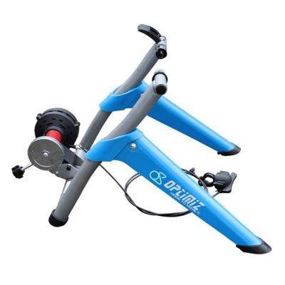 Home Trainer Optimiz Magnétique Pliable Blanc/Bleu