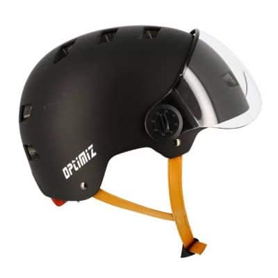 CASQUE URBAIN OPTIMIZ O382 NOIR MAT AVEC REGLAGE OCCIPITAL T.L (59/61)