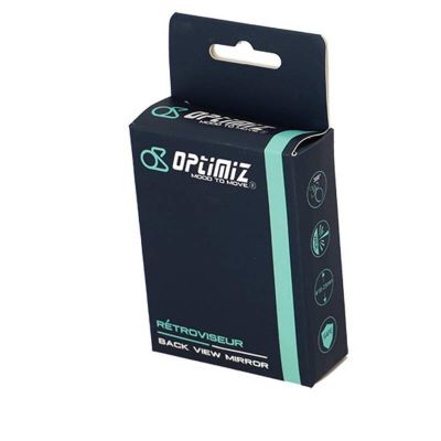 Rétroviseur VTT/VTC/E-Bike/VAE Optimiz Réglable 360° Rond Noir