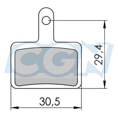 PLAQUETTE FREIN VTT 34 SHIMANO DEORE B03S M575/495/486/446/395 RESINE (25 PAIRES)