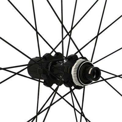 Roue Gravel 700 Arrière Jante Noir Shimano RX570 Centerlock Tubeless 10/11V