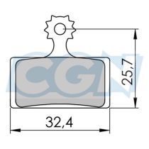 Plaquettes de Frein 39 Shimano XTR/XT/SLX BR-M9000/8000/7000/6000 Metal Ice Tech J04C 25 Paires 