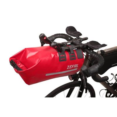 Sacoche Vélo Guidon /Prolongateurs Gravel Zéfal Z Adventure F12 Aero Rouge 12L
