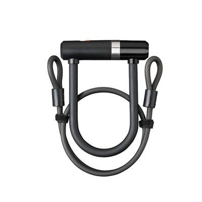 Antivol Vélo U AXA90 X 150mm Newton Mini avec Câble à Boucles Ø 8mm L 100cm + Support