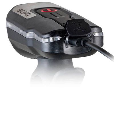 Phare Vélo LED Sigma AURA 80 Noir Rechargeable USB 4 Modes