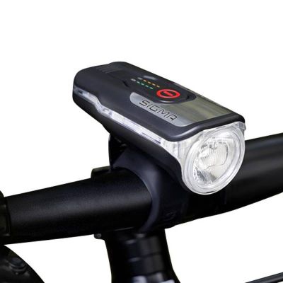 Phare Vélo LED Sigma AURA 80 Noir Rechargeable USB 4 Modes