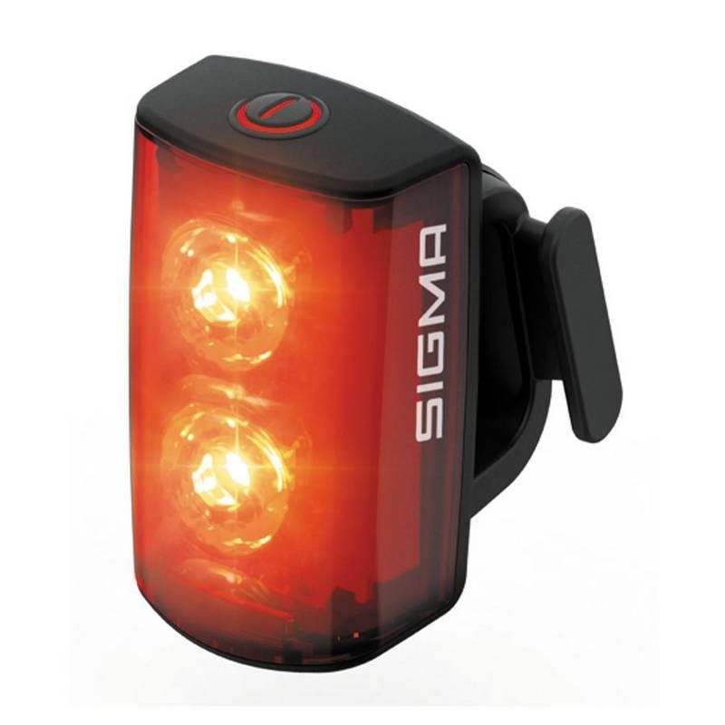 Feu Arrière Vélo LED Sigma BUSTER RL 80 Noir Rechargeable USB 5 Modes 
