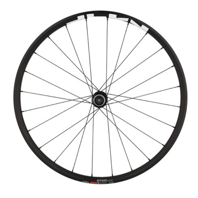 ROUE VTT 27.5" AR K7 JANTE NOIR SHIMANO MT500 DISQUE CENT. 8/9/10/11V AXE TRAVERS. 12X142