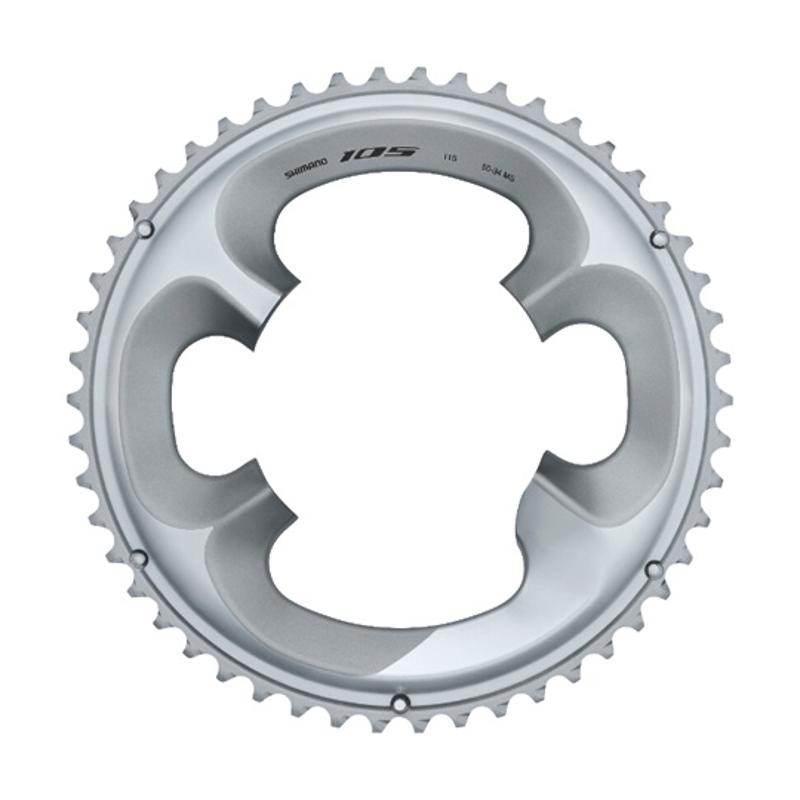 PLATEAU ROUTE DIAM 110 EXTER 50DTS ARGENT SHIMANO ORIGINE 105 R7000 11V. (4 BRANCHES)