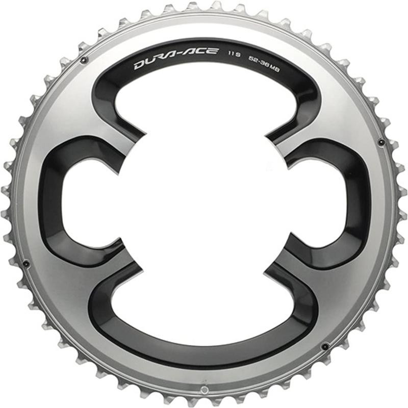 PLATEAU ROUTE DIAM 110 EXTER 52DTS ARGENT SHIMANO ORIGINE DURA ACE 9000 11V. (4 BRANCHES)