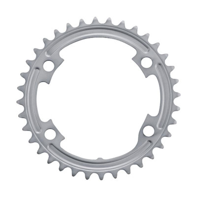PLATEAU ROUTE DIAM 110 INTER 36DTS ARGENT SHIMANO ORIGINE 105 R7000 11V. (4 BRANCHES)