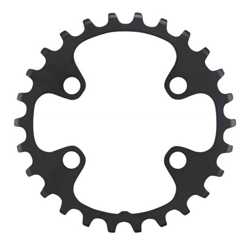 PLATEAU VTT DOUBLE DIAM 64 INTER 26DTS NOIR 4 BRANCHES SHIMANO ORIGINE DEORE M5100 11V