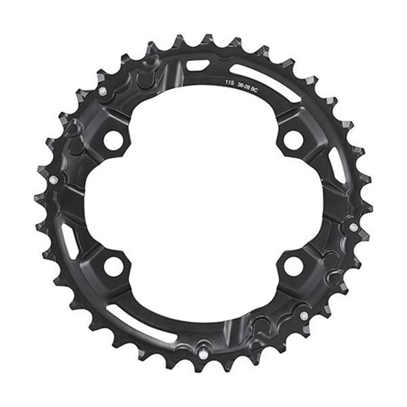 PLATEAU VTT DOUBLE DIAM 96 EXTER 36DTS NOIR 4 BRANCHES SHIMANO ORIGINE DEORE M5100 11V