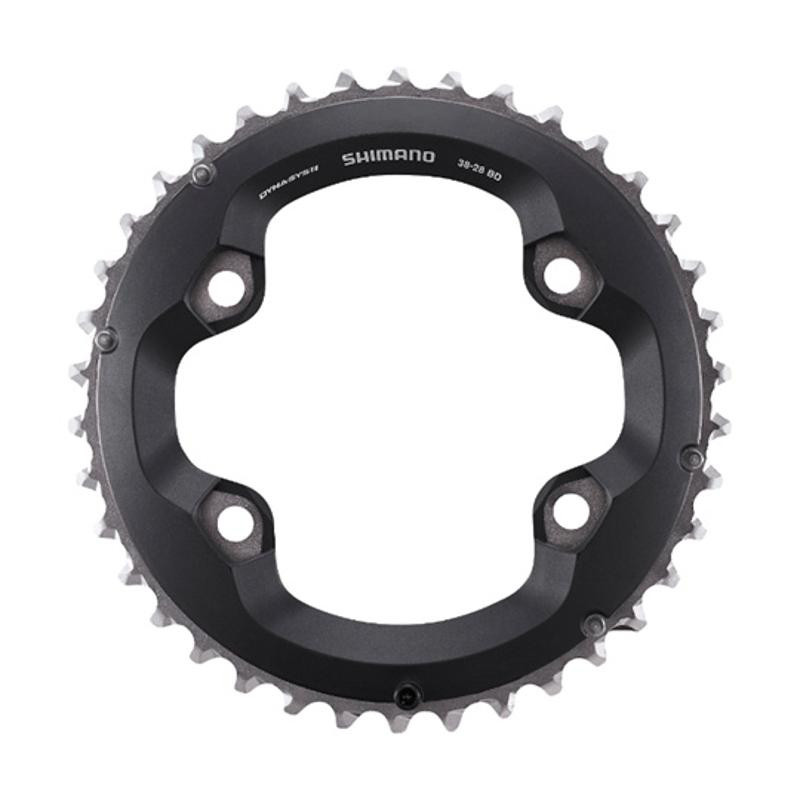 PLATEAU VTT DOUBLE DIAM 96 EXTER 38DTS NOIR 4 BRANCHES SHIMANO ORIGINE SLX M7000 11V