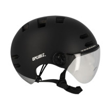 CASQUE URBAIN OPTIMIZ O394 NOIR MAT IN MOLD T.M (55/58) CLIGNOTANT