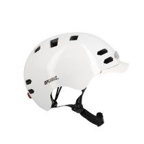 CASQUE URBAIN OPTIMIZ O374 BLANC BRILLANT IN MOLD REG. OCCIPITAL ECLAIR. AV/AR T.L (58/61)