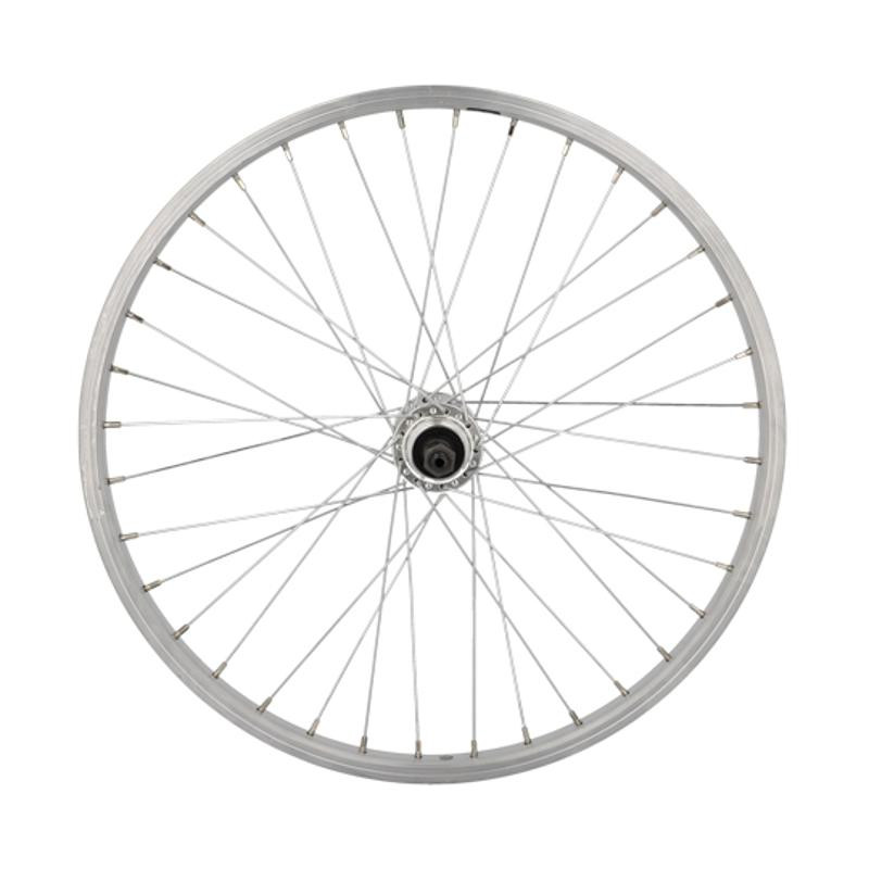 ROUE VTT 20" AR BLOCAGE JANTE ARGENT MACH1 RC10 MOYEU MICHE ALU 36T A VISSER 5/6/7V