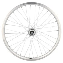ROUE VTT 20" AR ECROU AXE PLEIN JANTE ARGENT MACH1 ER10 DOUBLE PAROI MOYEU MICHE ALU 5/6/7