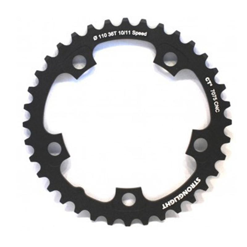 PLATEAU ROUTE DIAM 110 INTER 40DTS NOIR ALU 5083 STRONG 10/9V. 5 BRANCHES