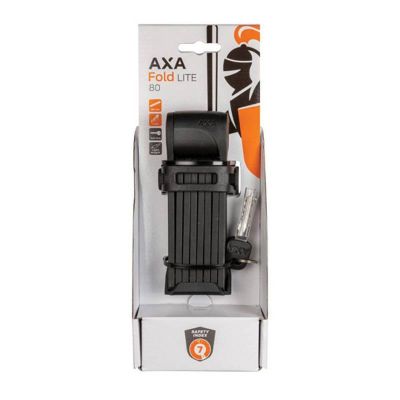 Antivol Vélo Pliable à Clé AXA L 80 cm Fold 80 Lite Noir