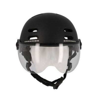 Casque Urbain Optimiz O394 Noir Mat In Mold 55/58 Clignotant