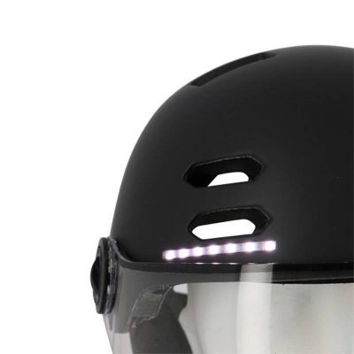 Casque Urbain Optimiz O394 Noir Mat In Mold 55/58 Clignotant