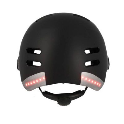 Casque Urbain Optimiz O394 Noir Mat In Mold 55/58 Clignotant