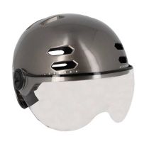 Casque Urbain Optimiz O394 Gris Brillant In Mold 58/61 Clignotant