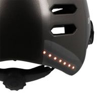 Casque Urbain Optimiz O394 Gris Brillant In Mold 58/61 Clignotant