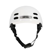 Casque Urbain Optimiz O394 Blanc Brillant In Mold 55/58 Clignotant