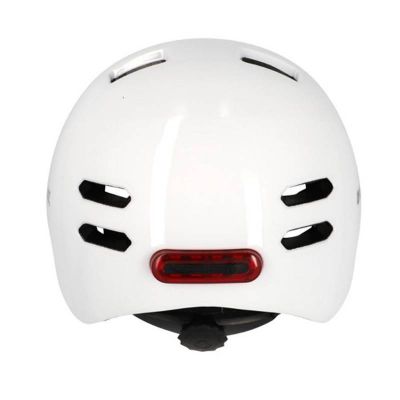 Casque Urbain Optimiz O394 Blanc Brillant In Mold 58/61 Clignotant