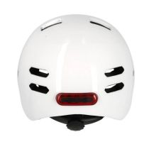 Casque Urbain Optimiz O394 Blanc Brillant In Mold 58/61 Clignotant