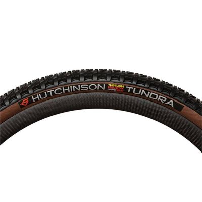 Pneu Gravel Hutchinson 700X50C TS Tundra Hardskin TLR Noir/Marron Tan 50-622