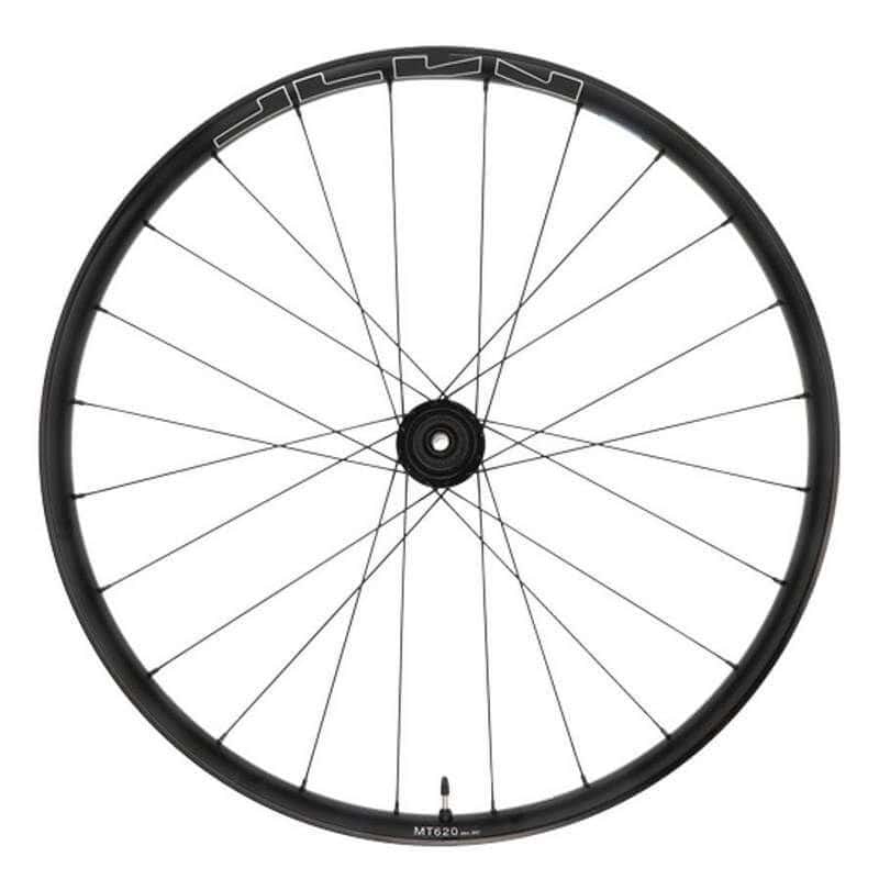 Roue VTT 27.5" Arrière Shimano K7 Jante Noir Moyeu SH MT620 Centerlock 12V Micro Spline Axe Travers. Boost 12x148