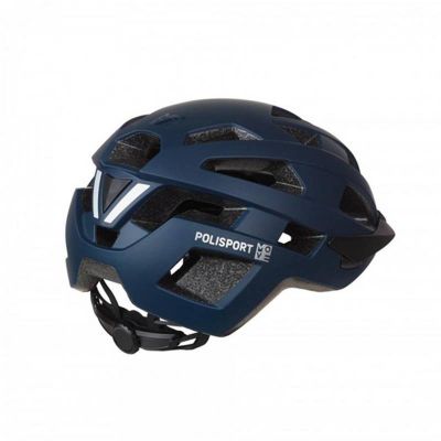 CASQUE URBAIN POLISPORT CITY MOVE BLEU MAT IN MOLD REGLAGE OCCIPITAL 54/58
