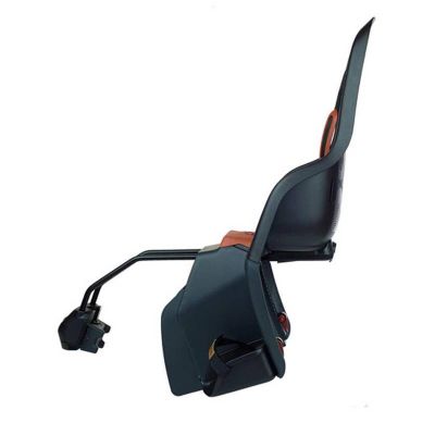 Siège de Vélo Arrière Polisport Minia Fixation Cadre Noir Coussin Marron 22 kg