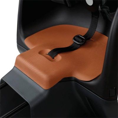 Siège de Vélo Arrière Polisport Minia Fixation Cadre Noir Coussin Marron 22 kg