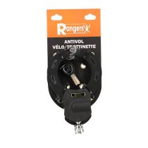 Antivol Vélo/Trottinette Menotte à Clé Rangers Noir
