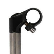 Potence Route/VTT Plongeur Ø 22.2mm Plongeur 300mm Acier Noir Guidon Ø 25.4mm
